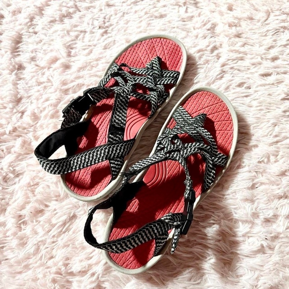 BareTraps Hiking Gorpcore Woven Strap Slingback Sandals Womens 8.5 Outdoors